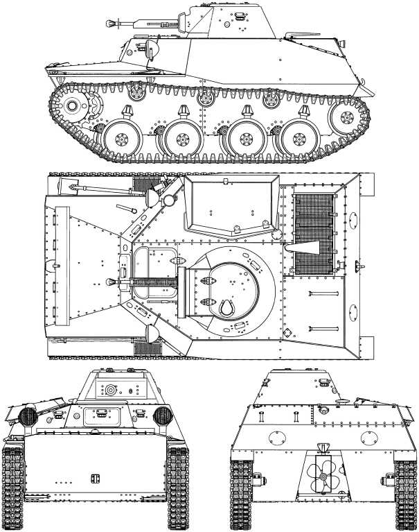 Танк т 38 схема