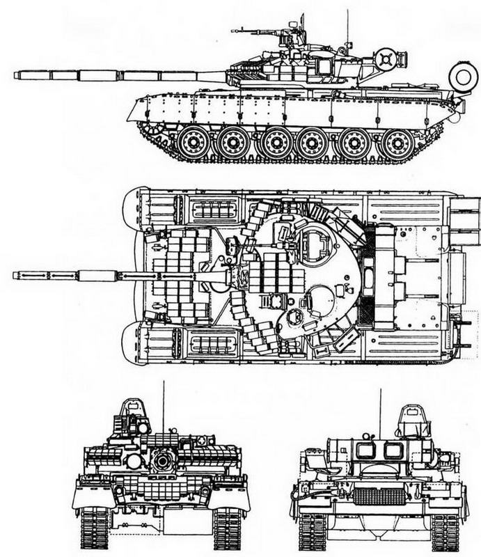 Схема танка т 80