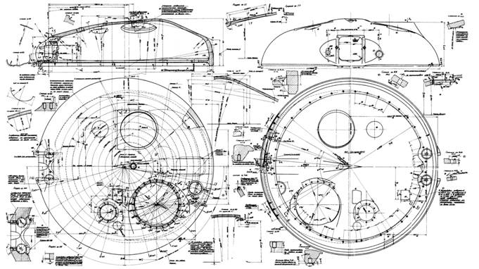 Чертеж танка т 72