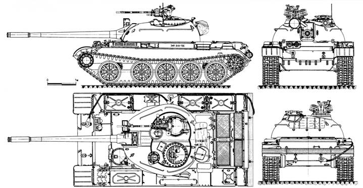 Т 55 чертеж