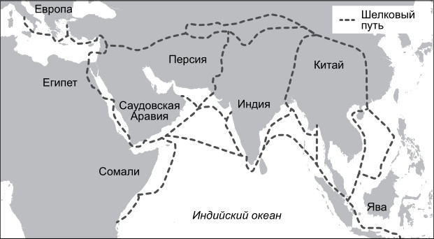 Морской путь из россии в индию карта