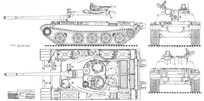 Т 62 чертеж