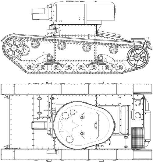 Т 26 танк чертеж