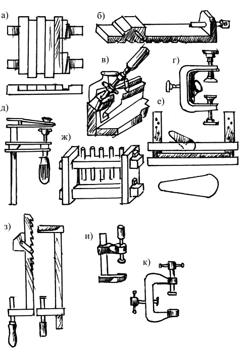 Деревянная струбцина своими руками чертежи