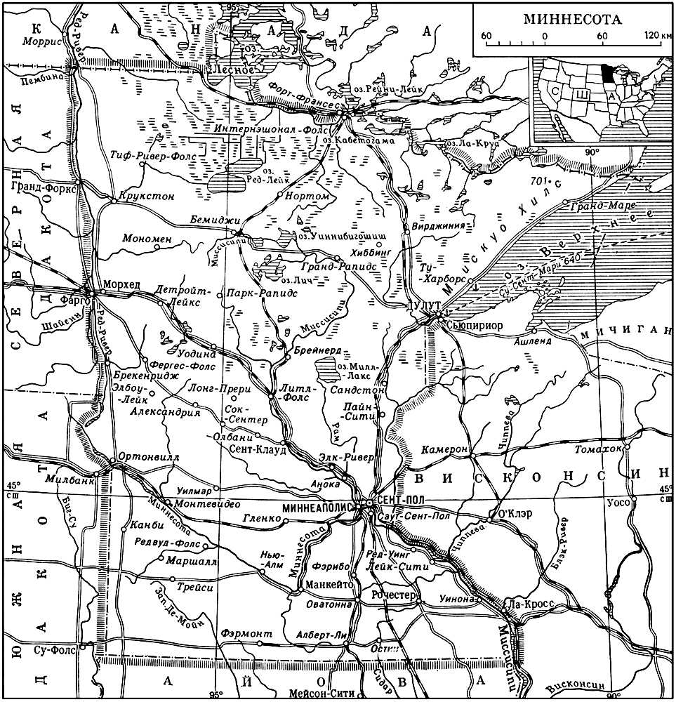 Сент пол миннесота карта