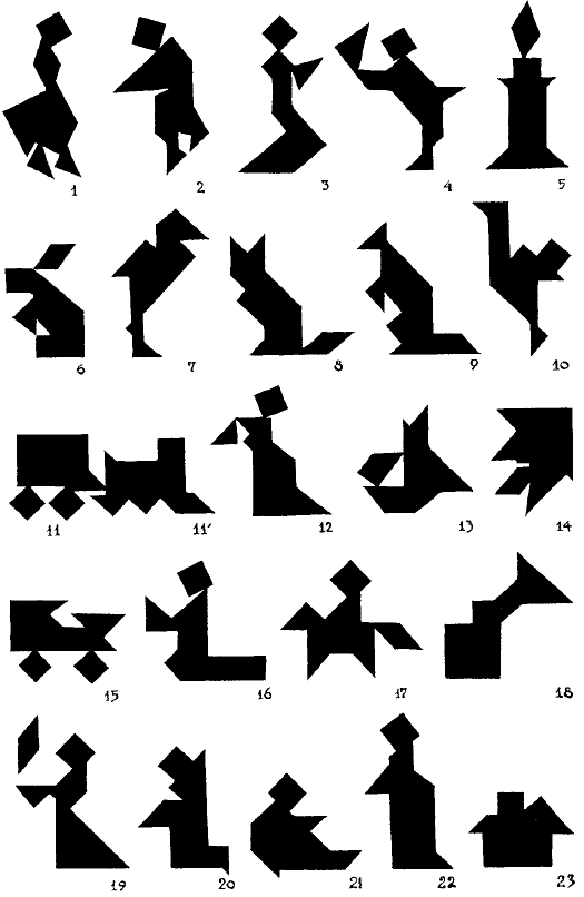 Танграм девочка схема