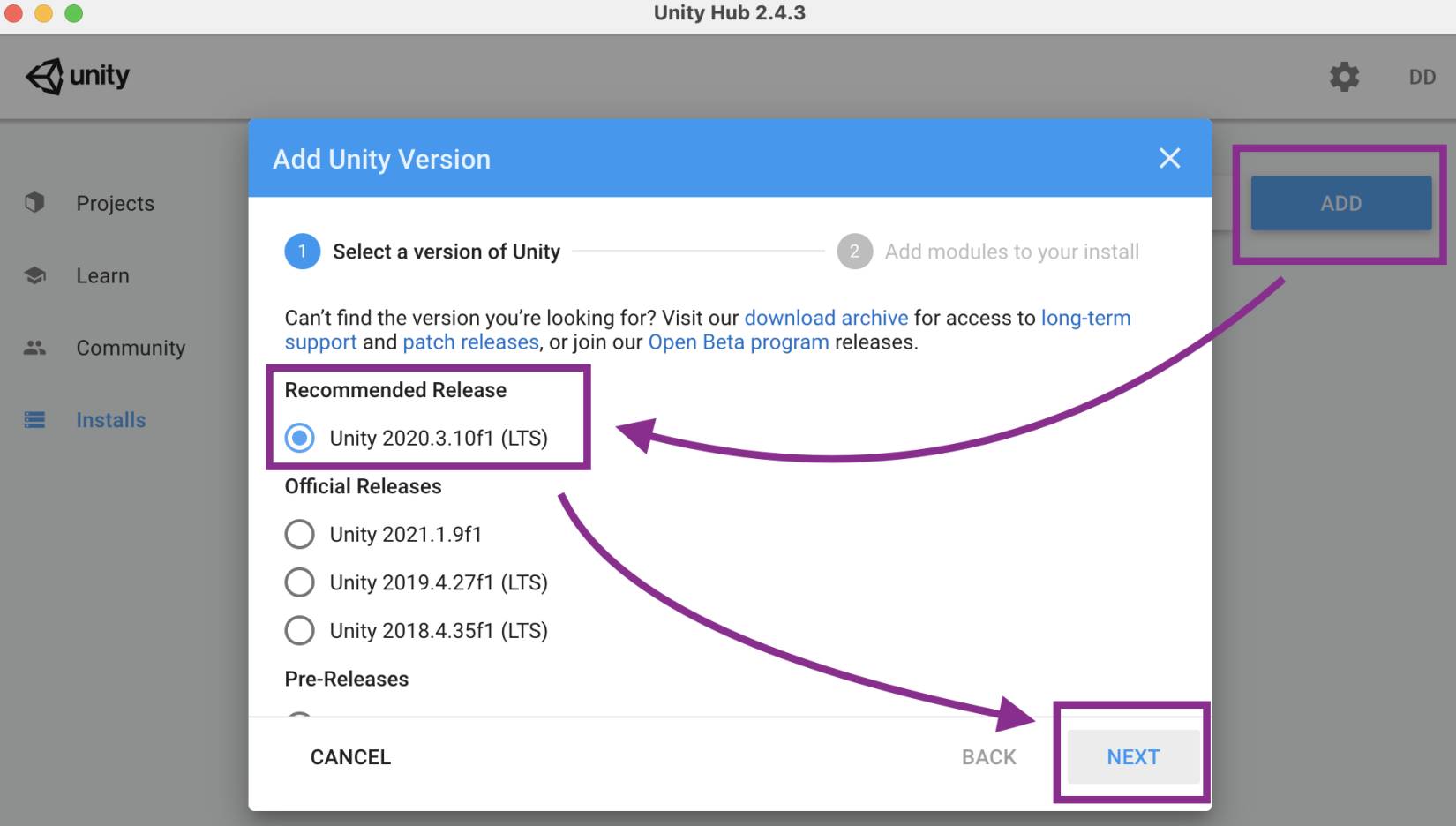 Unity Hub меню. Как создать платформу в Юнити хаб. Как войти в Юнити хаб. Разработка игры на Unity. С нуля и до реализации.. Книга.