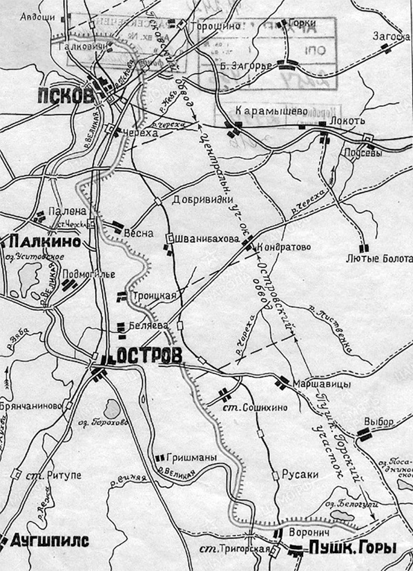 Линия обороны пантера псковской области карта