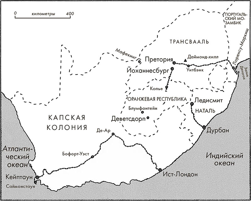 Англо бурская война карта