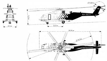 Чертеж вертолета ми 38