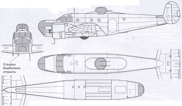 Beechcraft model 18 чертежи