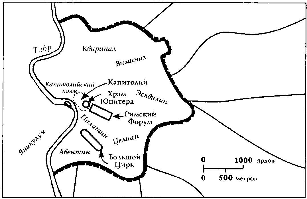 Контурная карта город рим