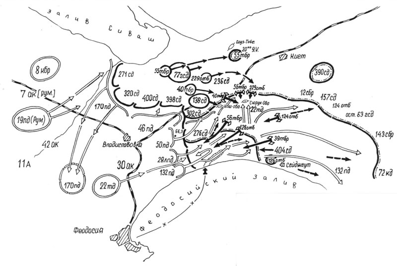 Карта крыма 1942 года