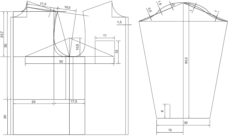 Построение рубашечного рукава